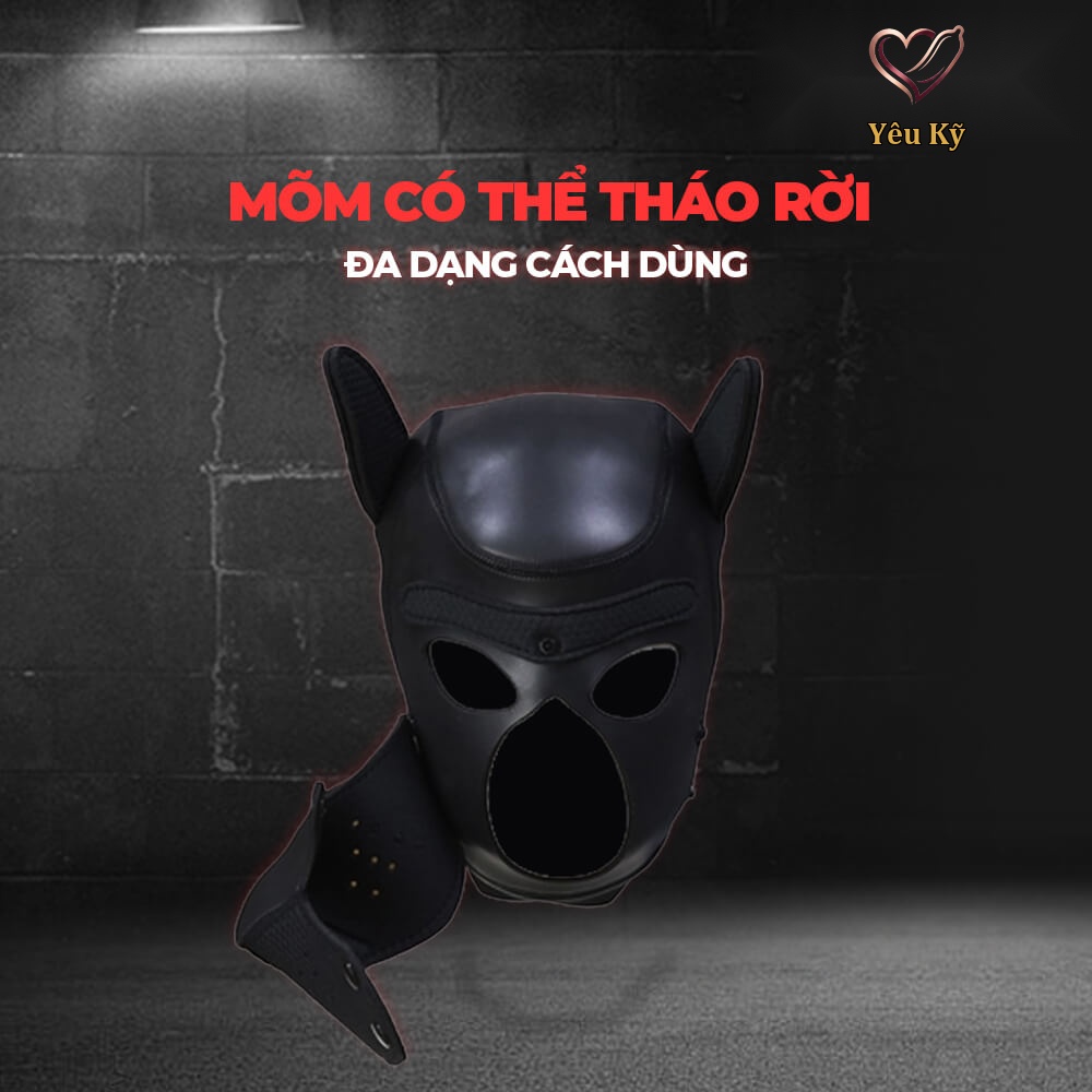 Mặt nạ BDSM Chisa Sins Inquisition Be My Master Bondage Doggy Hood - Ảnh 6