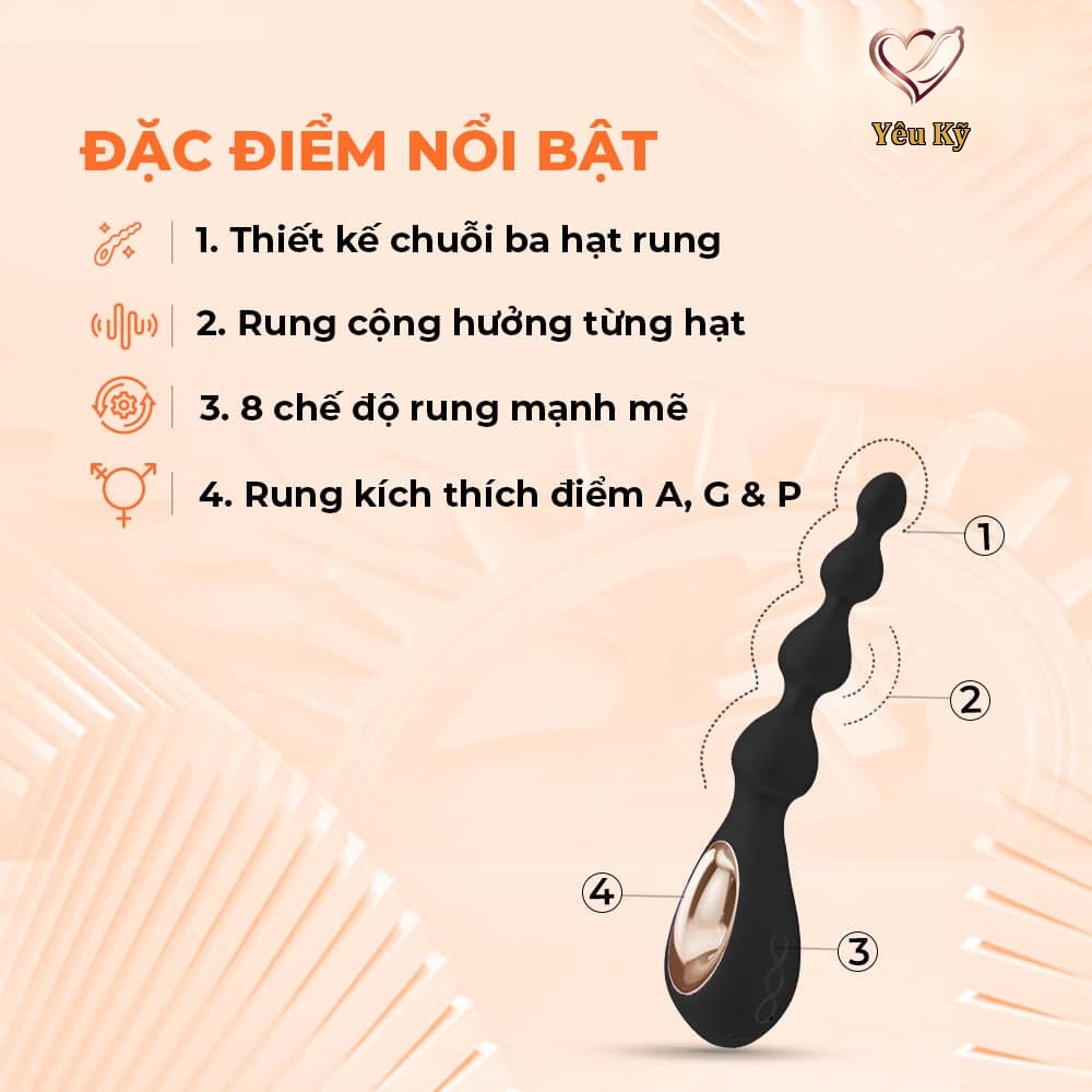 Máy massage hậu môn Lelo Soraya Beads - Ảnh 4