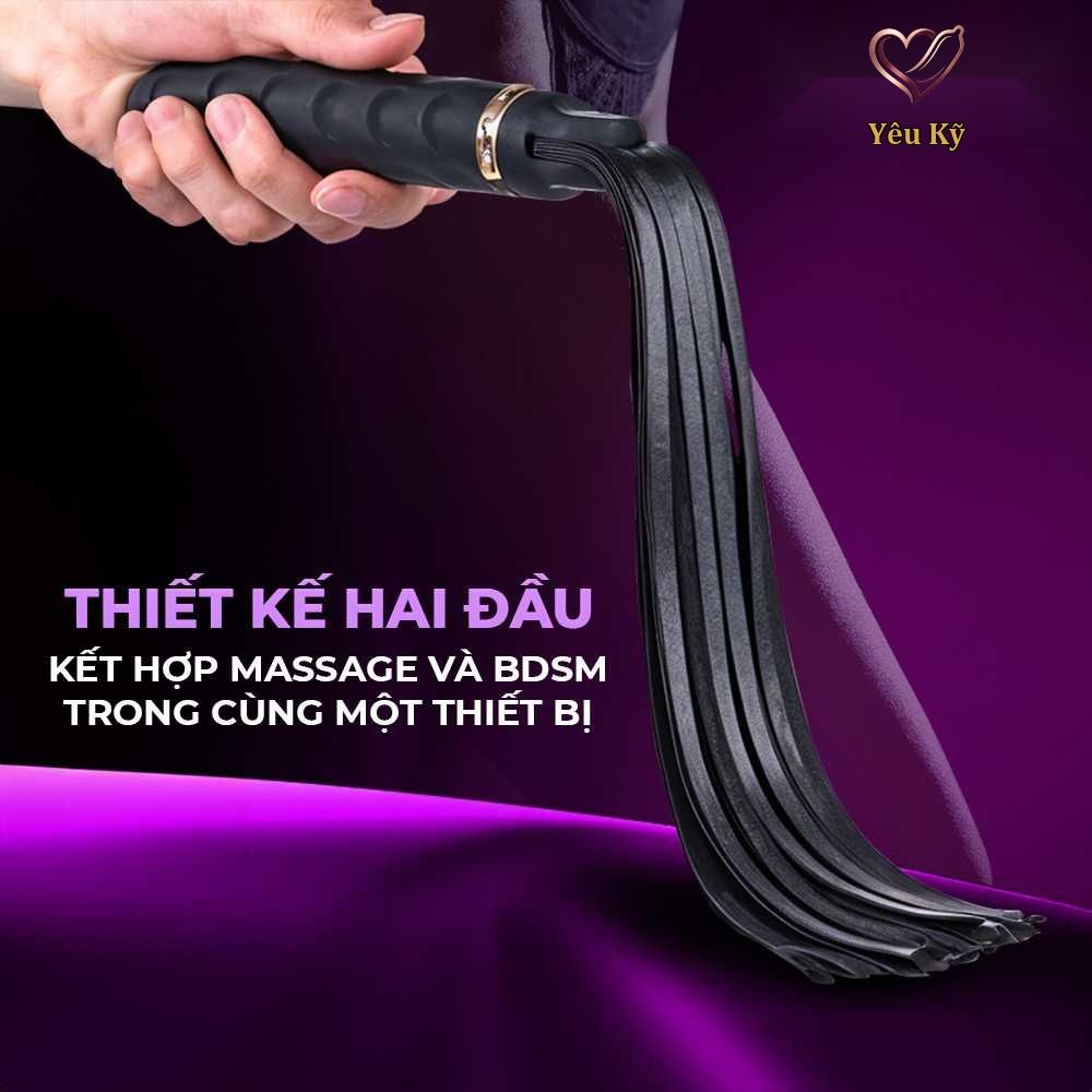 Máy massage kết hợp roi da BDSM Shelly Play Vibelash - Ảnh 4