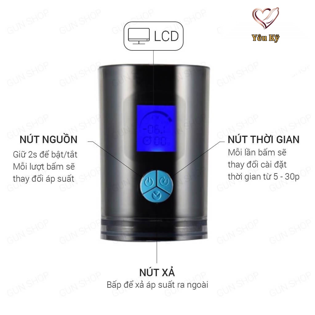 Máy tập tăng kích thước dương vật tự động Evo Penis Pump - Ảnh 4