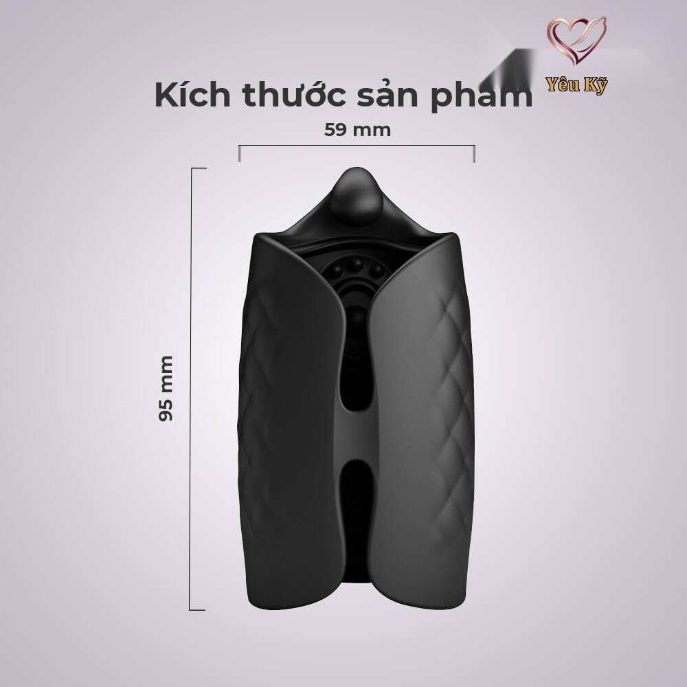 Máy tập dương vật kết hợp thủ dâm Pretty Love Black Glans Trainer - Ảnh 2