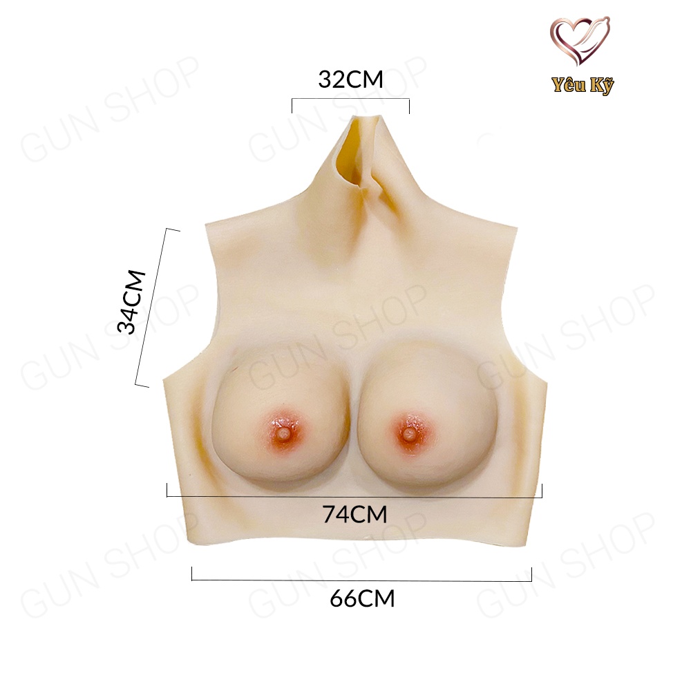 Áo silicon gắn ngực giả Jiuai cup C - Ảnh 2