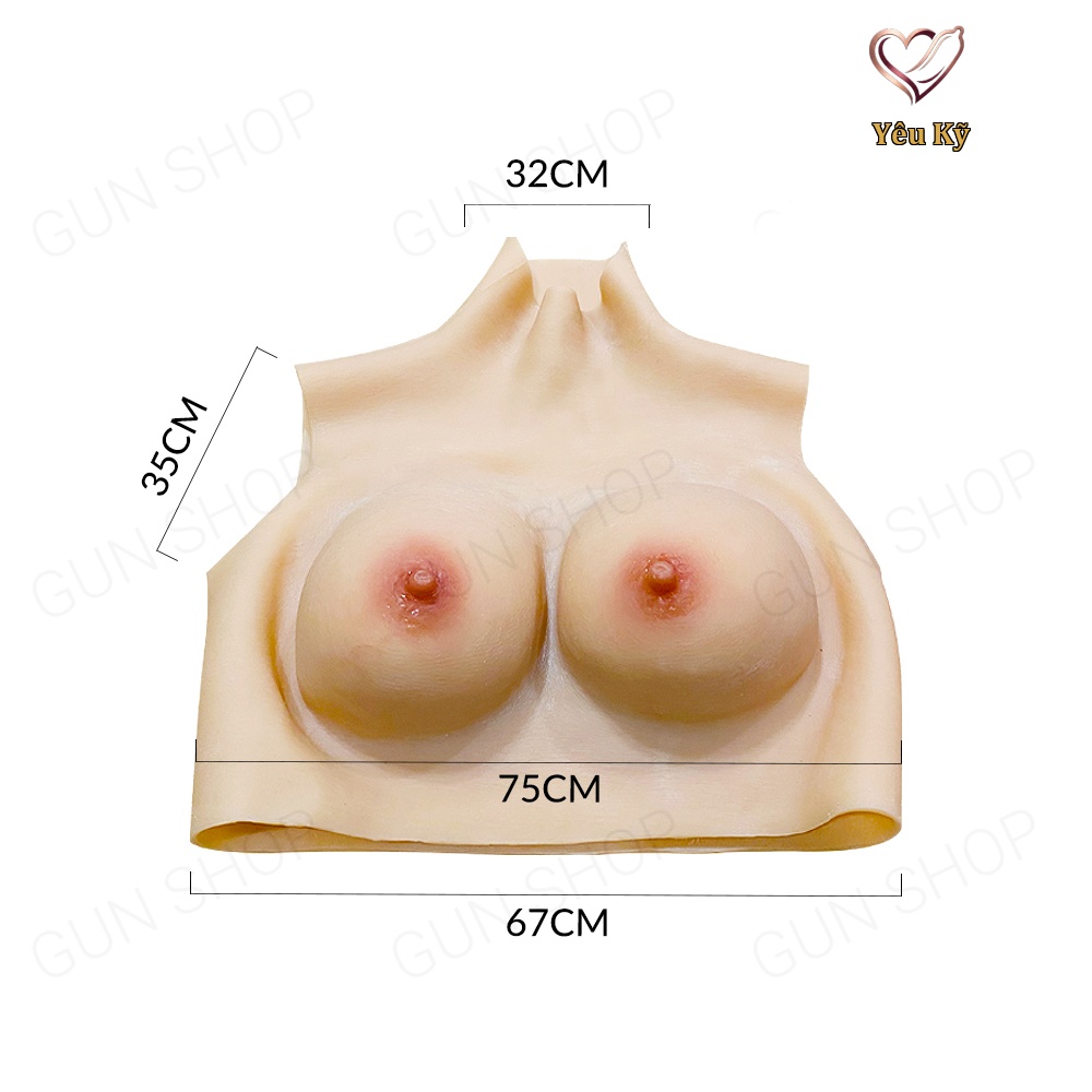 Áo silicon gắn ngực giả Jiuai cup D - Ảnh 2