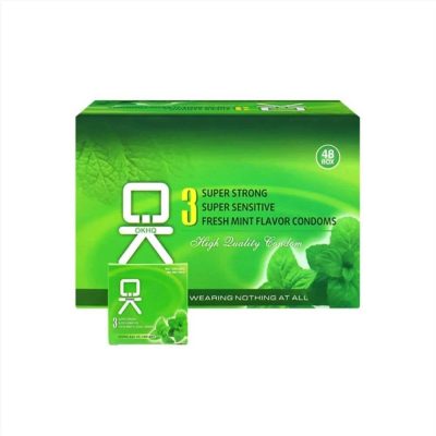 Bao cao su OKHQ hương bạc hà - Hộp 144 cái