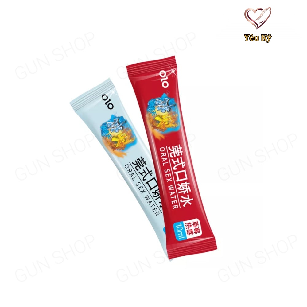Nước tình yêu BJ băng lửa OLO Oral Sex Water Cool & Hot - Hộp 4 cặp - Ảnh 4