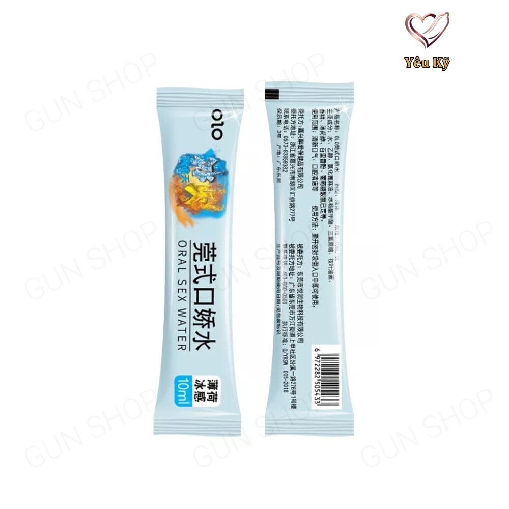 Nước tình yêu BJ băng lửa OLO Oral Sex Water Cool & Hot - Hộp 4 cặp - Ảnh 5