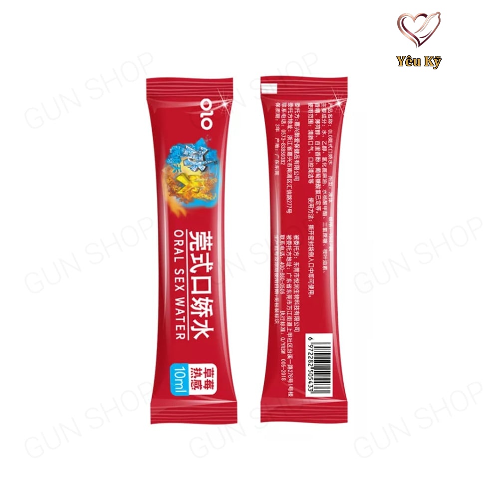 Nước tình yêu BJ băng lửa OLO Oral Sex Water Cool & Hot - Hộp 4 cặp - Ảnh 6