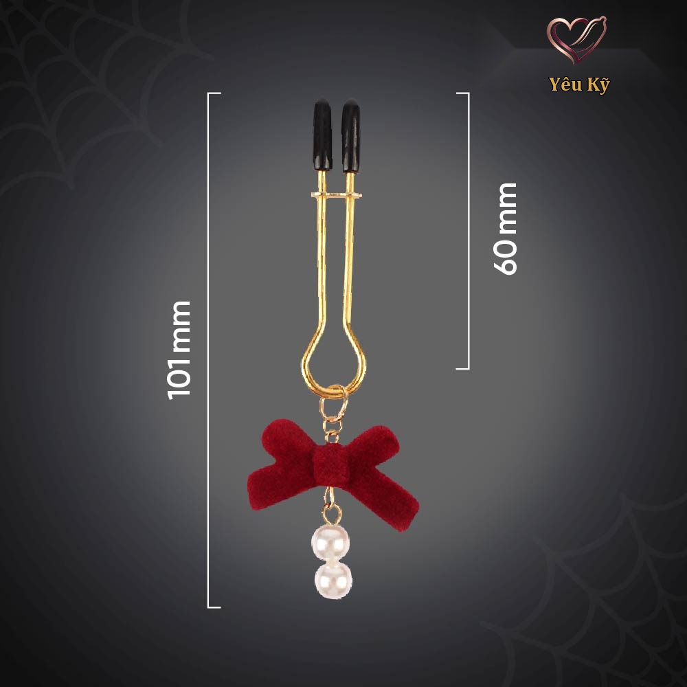 Kẹp vú kích thích đầu ti Chisa Senuelo Pearl Nipple Clamps Kit - Ảnh 2