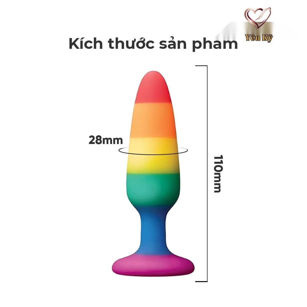 Phích cắm hậu môn Rainbow - Ảnh 2