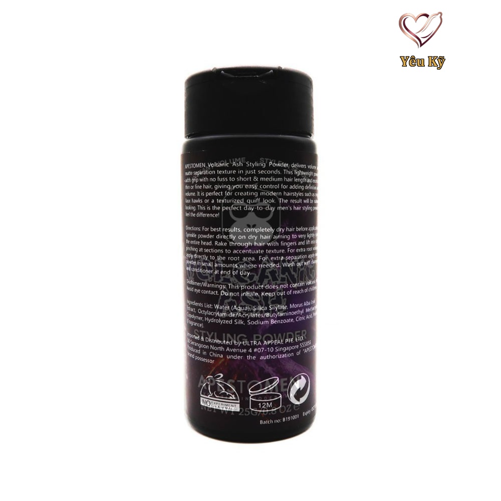 Bột tạo phồng tóc Volcanic Ash Styling Powder - Hộp 25gr - Ảnh 2