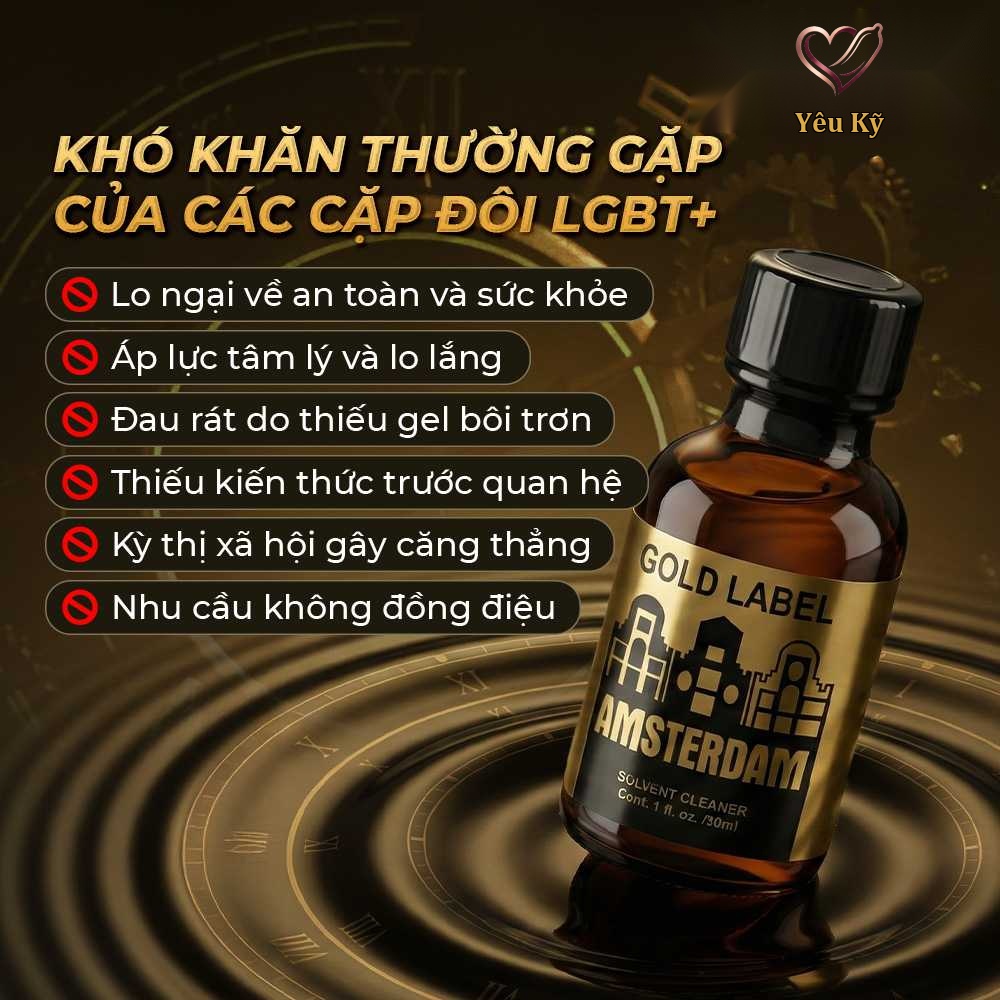Chai hít tăng khoái cảm Popper DS USA Amsterdam Gold Label - Chai 30ml - Ảnh 4
