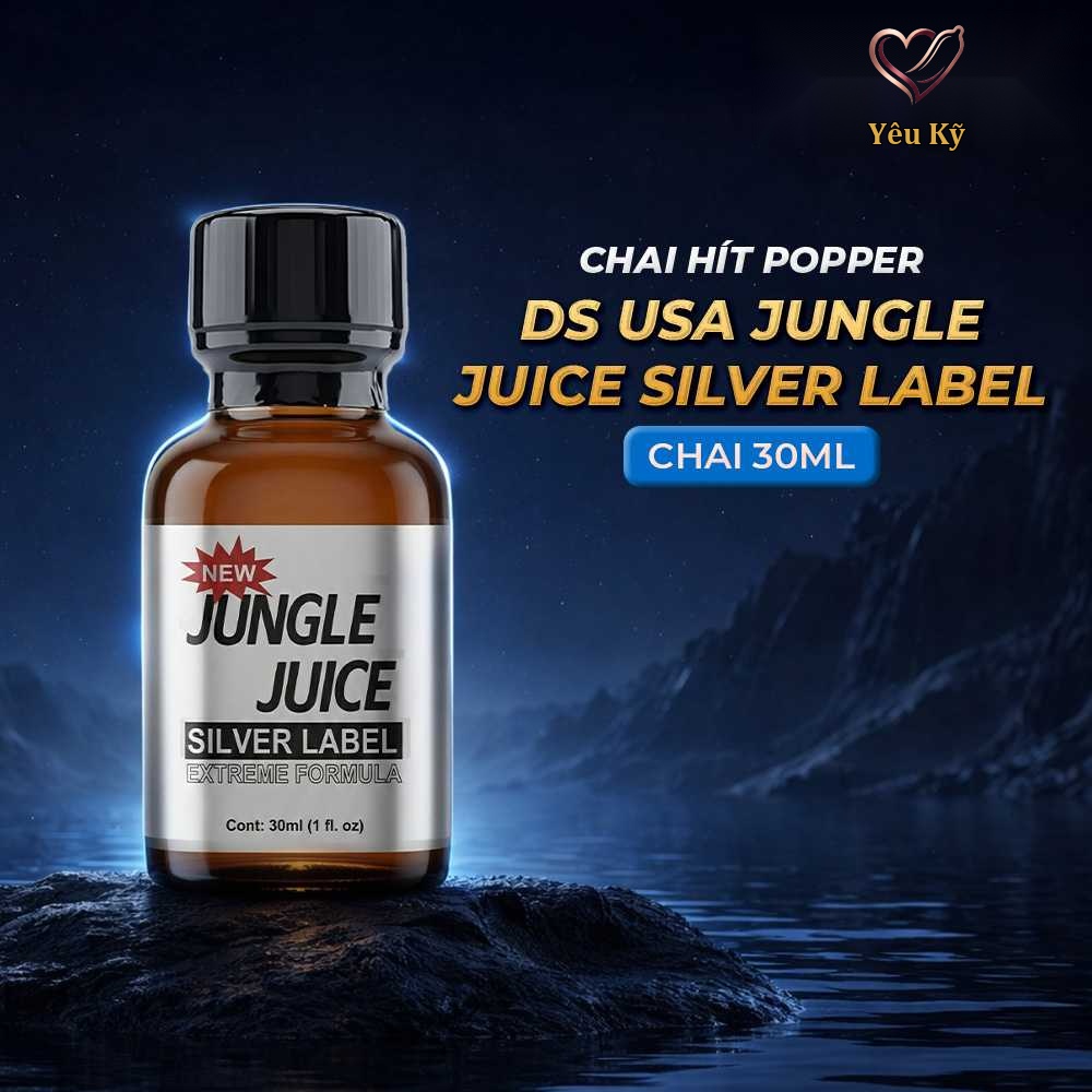 Chai hít tăng khoái cảm Popper DS USA Jungle Juice Silver Label - Chai 30ml - Ảnh 2