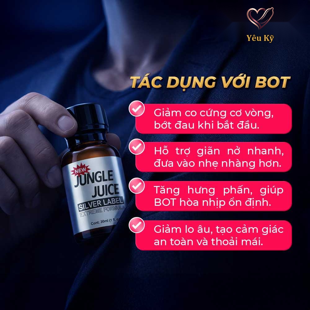 Chai hít tăng khoái cảm Popper DS USA Jungle Juice Silver Label - Chai 30ml - Ảnh 6