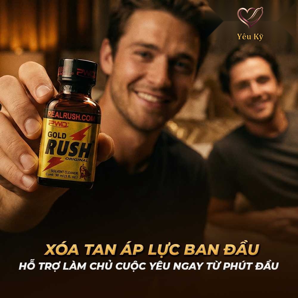 Chai hít tăng khoái cảm Popper PWD USA Gold Rush Original - Chai 30ml - Ảnh 6