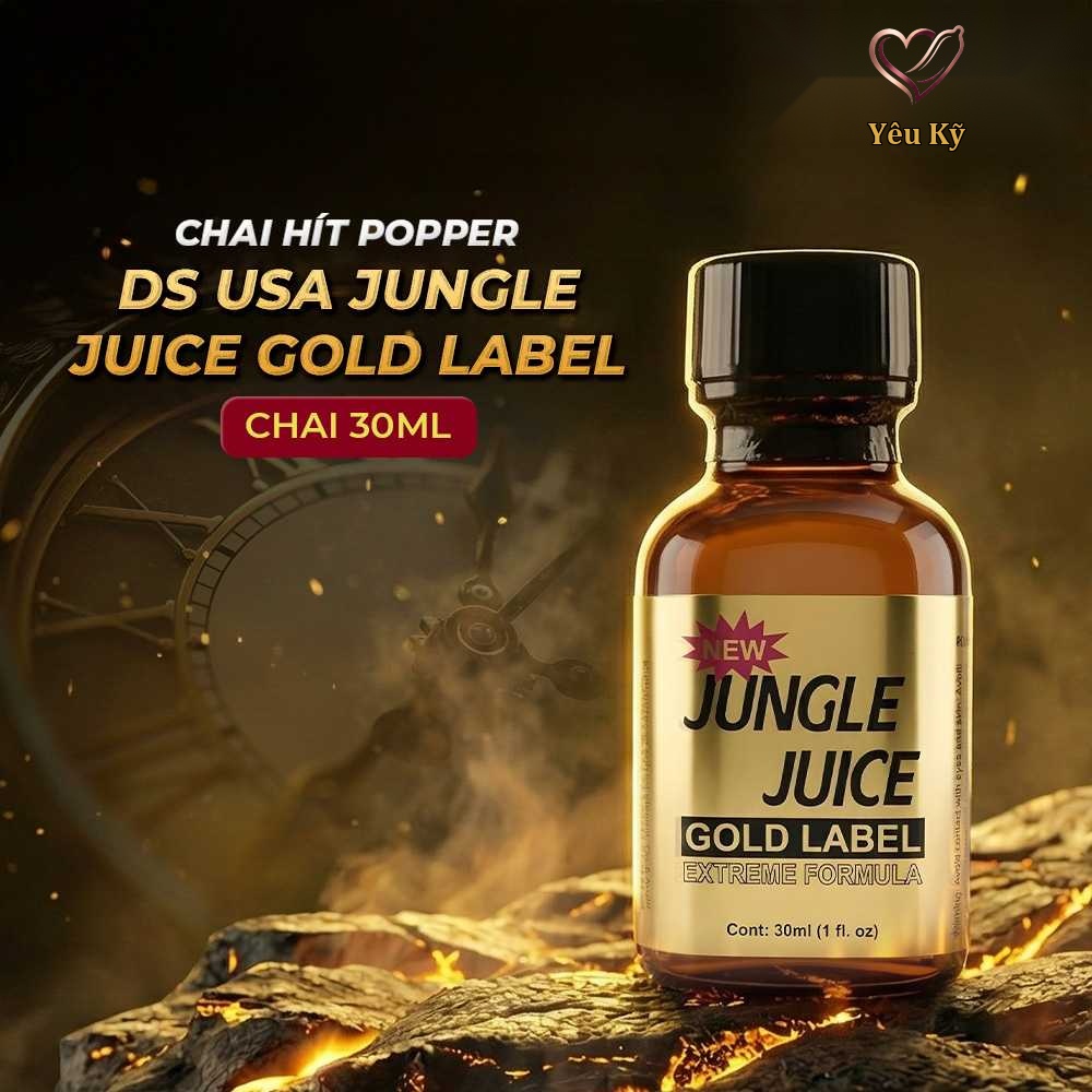Chai hít tăng khoái cảm Popper DS USA Jungle Juice Gold Label - Chai 30ml - Ảnh 2