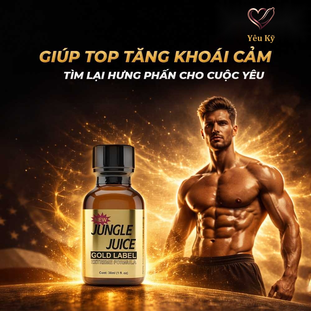 Chai hít tăng khoái cảm Popper DS USA Jungle Juice Gold Label - Chai 30ml - Ảnh 6