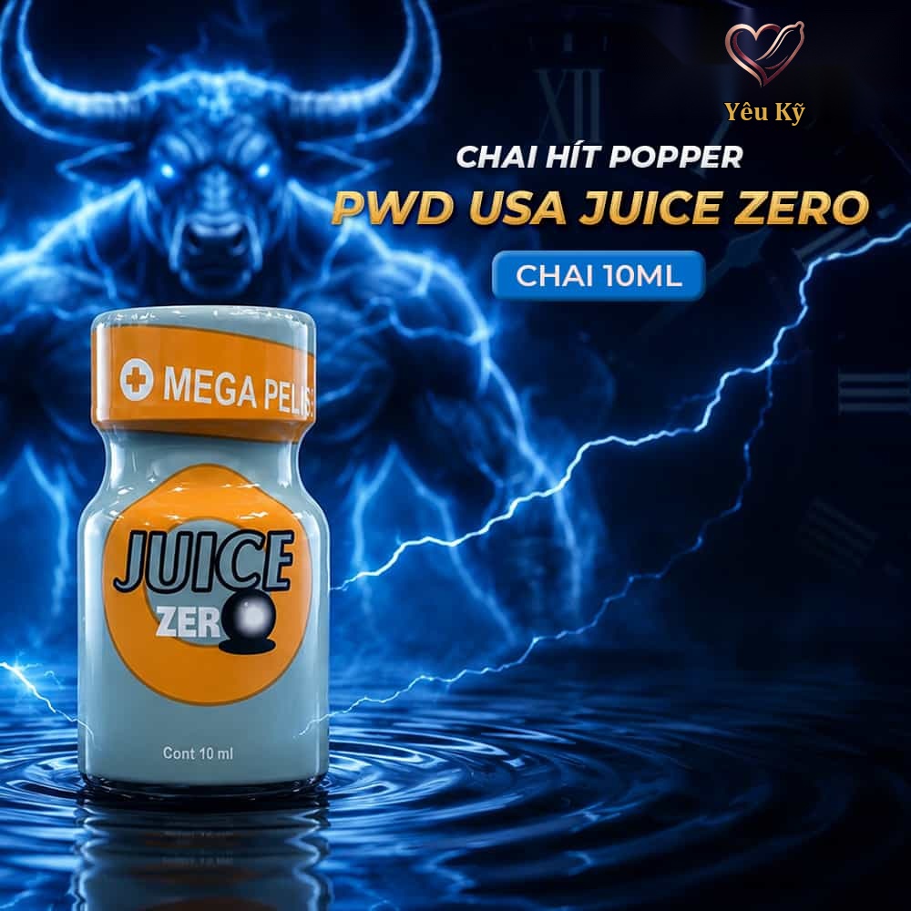 Chai hít tăng khoái cảm Popper PWD USA Juice Zero - Chai 10ml - Ảnh 2