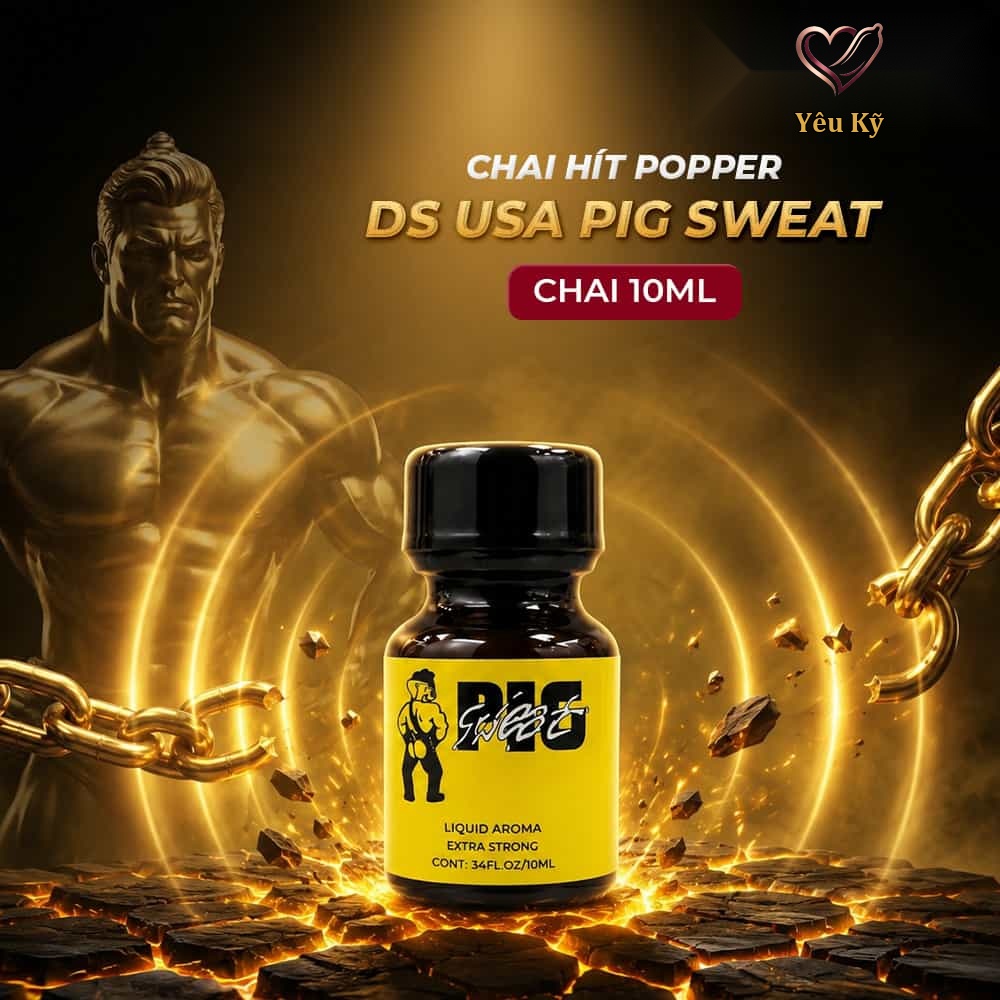 Chai hít tăng khoái cảm Popper PWD USA Pig Sweat - Chai 10ml - Ảnh 2
