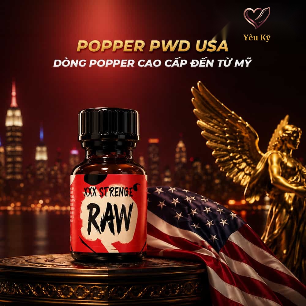 Chai hít tăng khoái cảm Popper PWD USA Strenge Raw - Chai 10ml - Ảnh 5