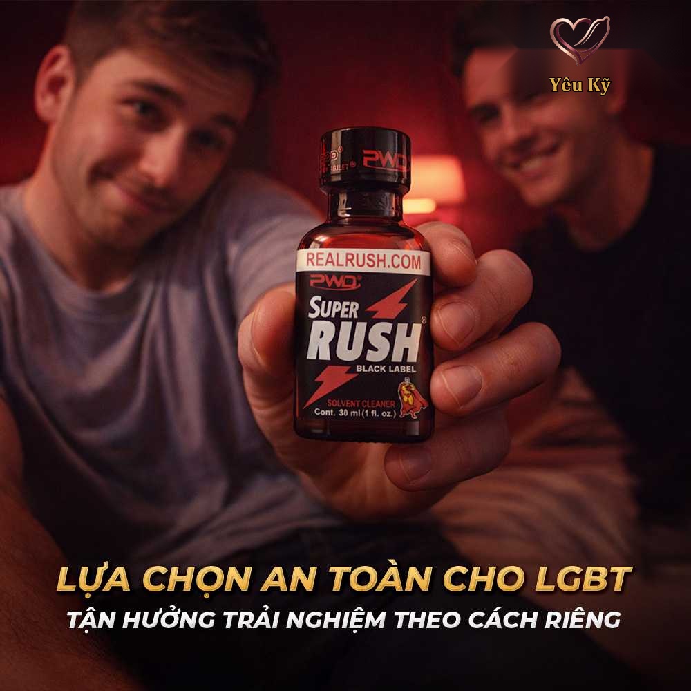 Chai hít tăng khoái cảm Popper PWD USA Super Rush Black Label - Chai 30ml - Ảnh 6