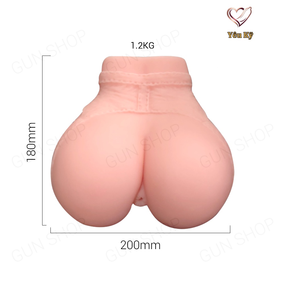 Mông giả kèm âm đạo & hậu môn silicon Sex Dolls Long Love B 1.2kg - Ảnh 2