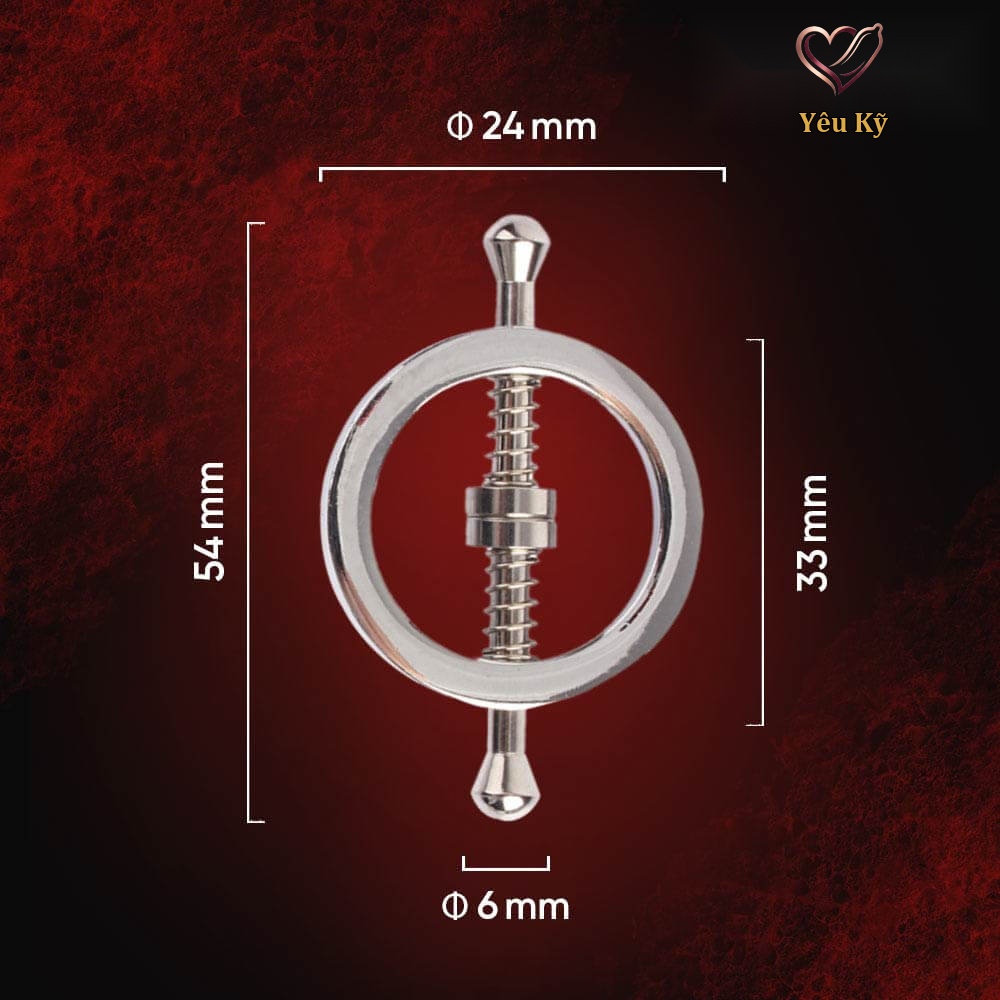 Kẹp vú kích thích đầu ti Chisa Sins Inquisition Spring Metal - Ảnh 2