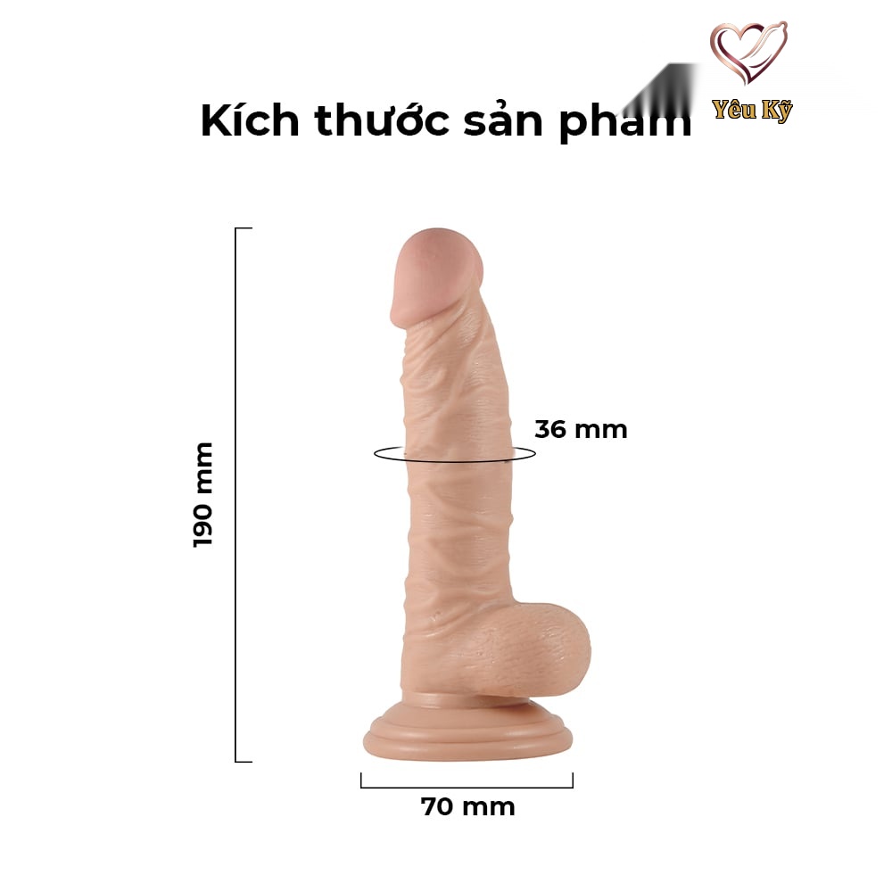 Dương vật giả dính tường Lovetoy Real Extreme 7.5'' - Ảnh 2