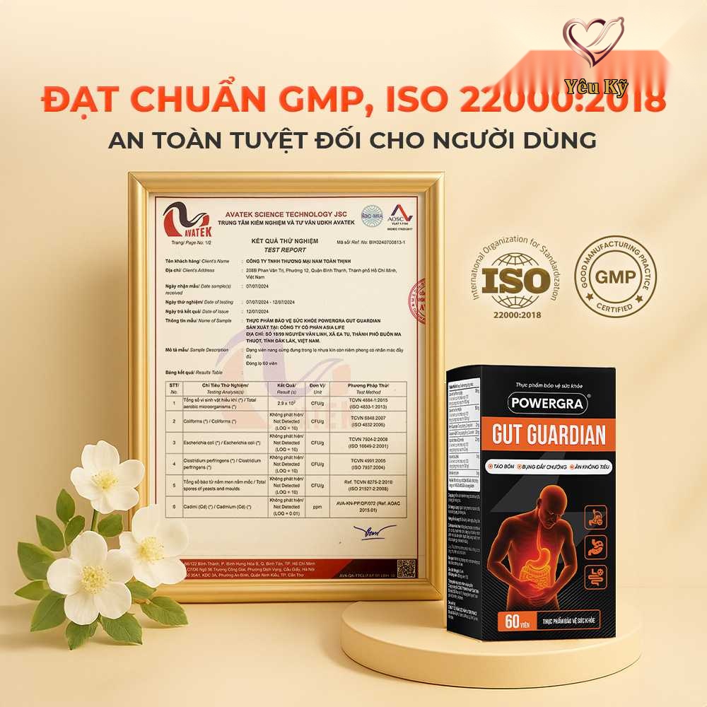 Viên uống hỗ trợ tiêu hóa Powergra Gut Guardian - Hộp 60 viên - Ảnh 6