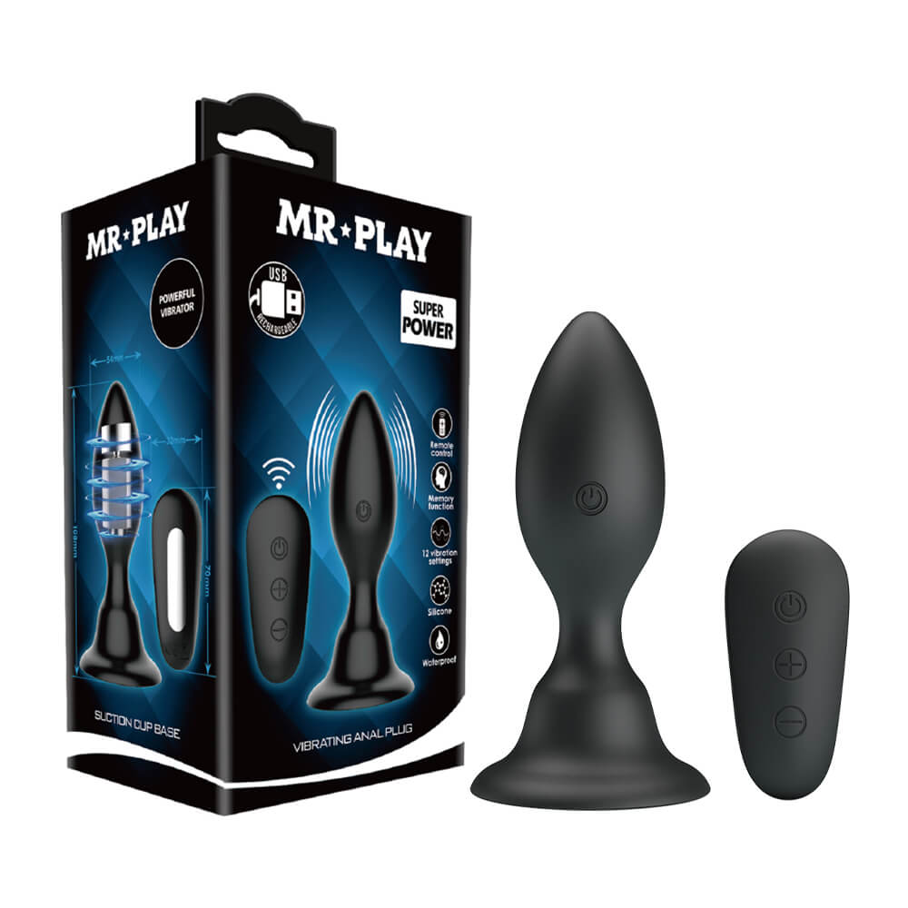 Trứng rung hậu môn Mr.Play Suction Cup Base 76W