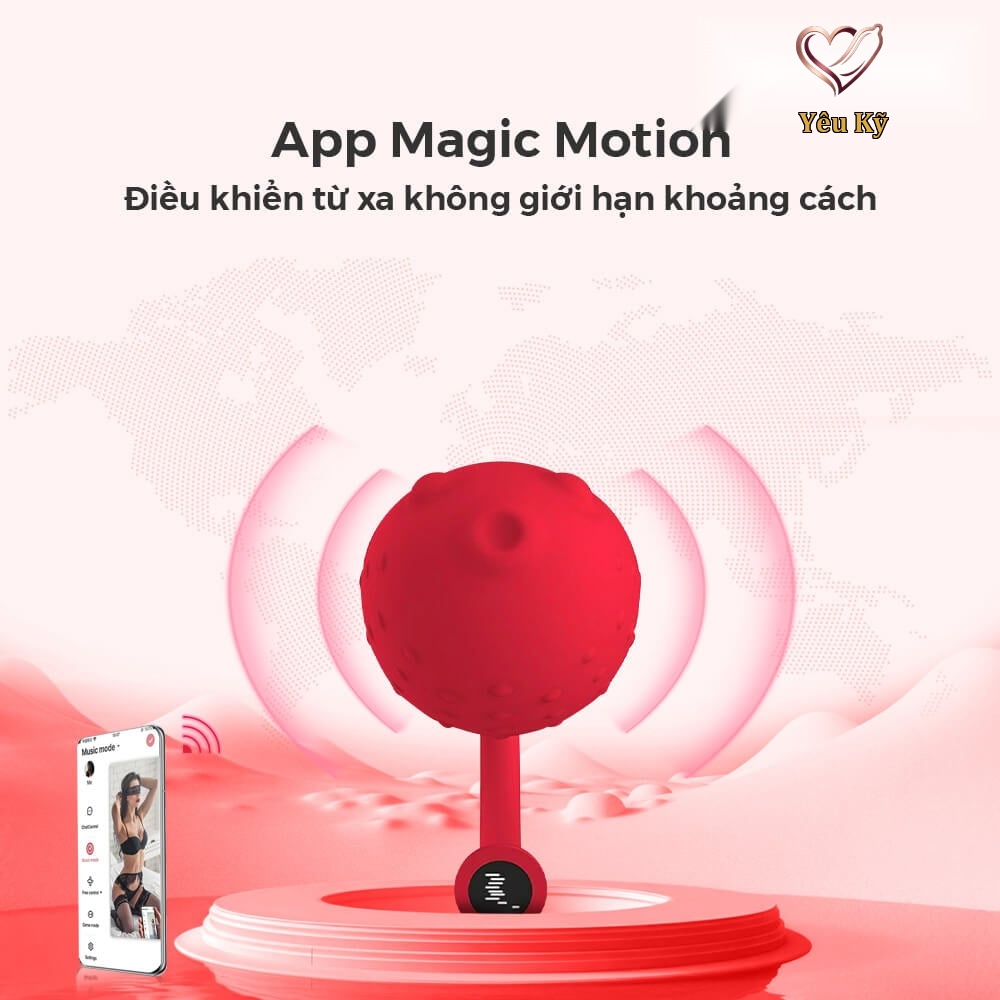 Trứng rung Magic Motion Fugu Đỏ - Ảnh 3