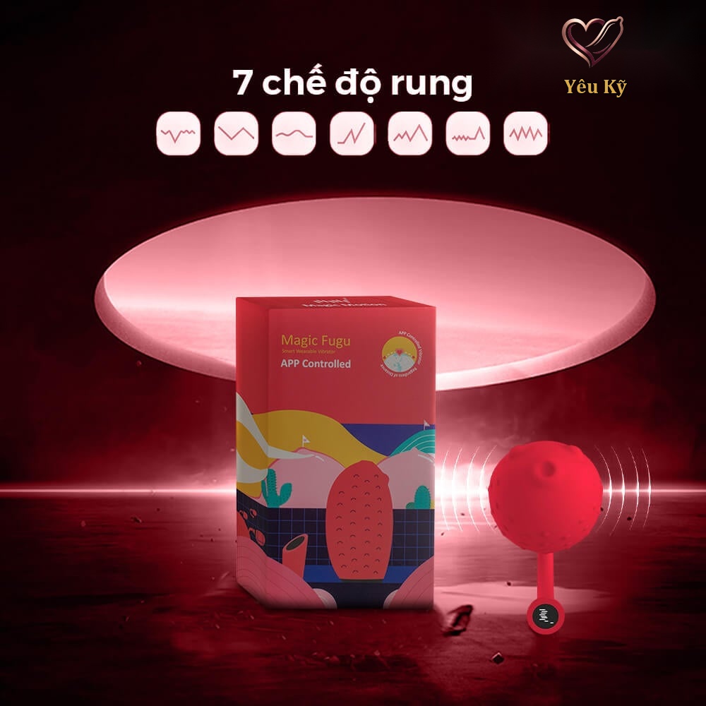 Trứng rung Magic Motion Fugu Đỏ - Ảnh 5