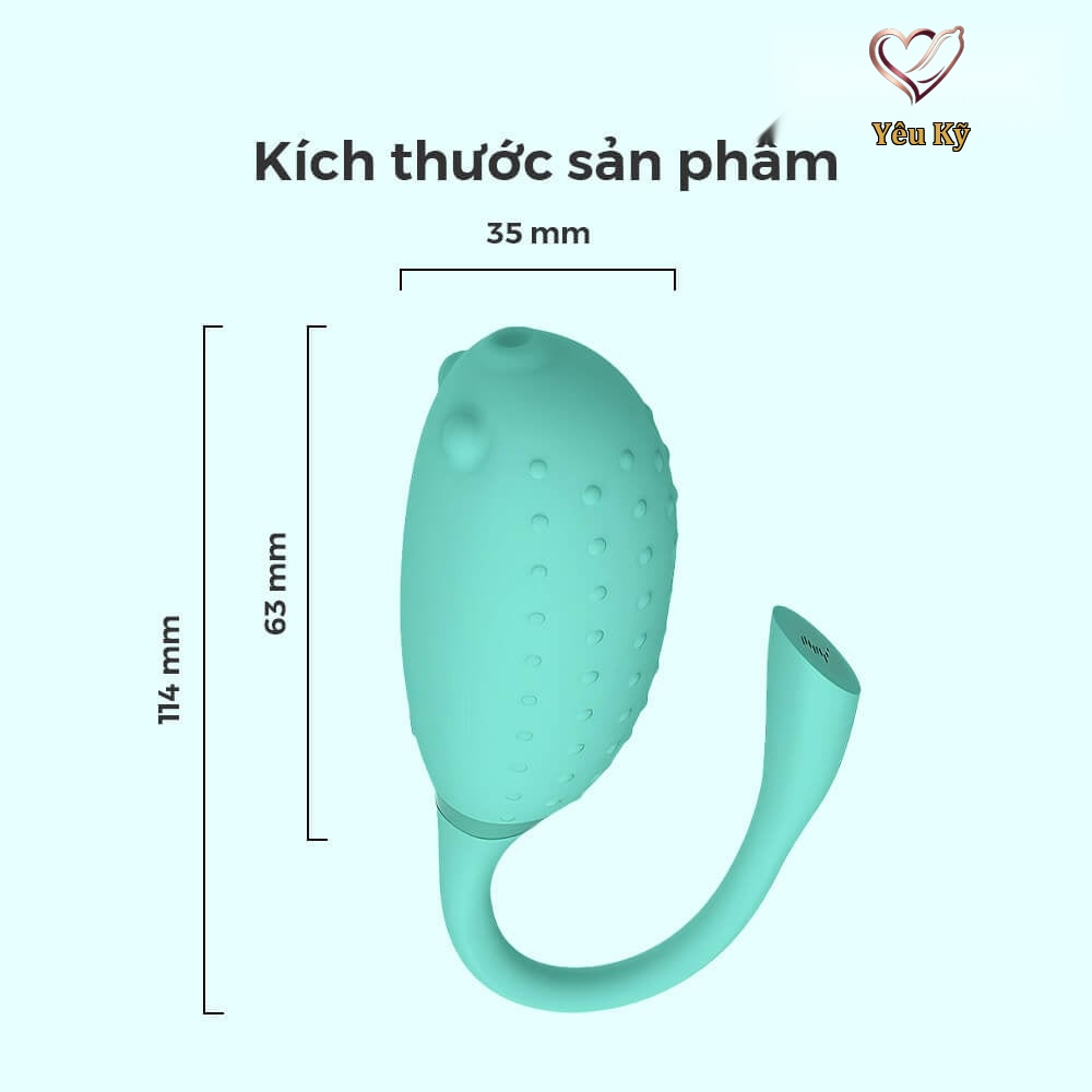 Trứng rung Magic Motion Fugu Xanh - Ảnh 2