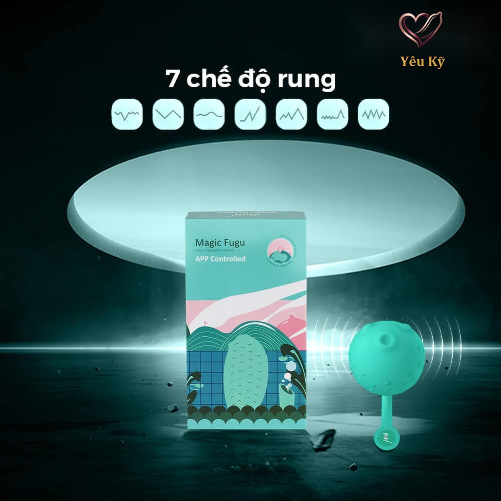 Trứng rung Magic Motion Fugu Xanh - Ảnh 5