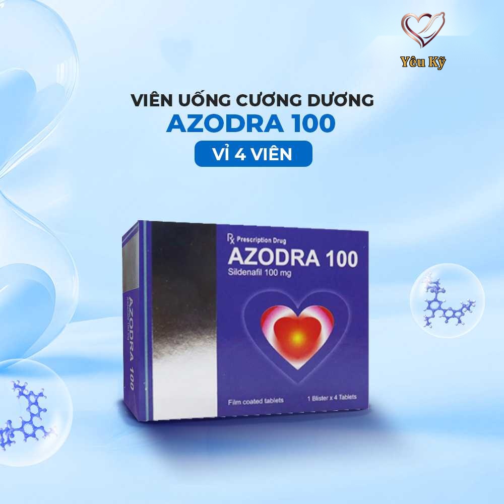 Viên uống hỗ trợ cương dương, tăng cường sinh lý Azodra 100mg - Hộp 4 viên - Ảnh 2