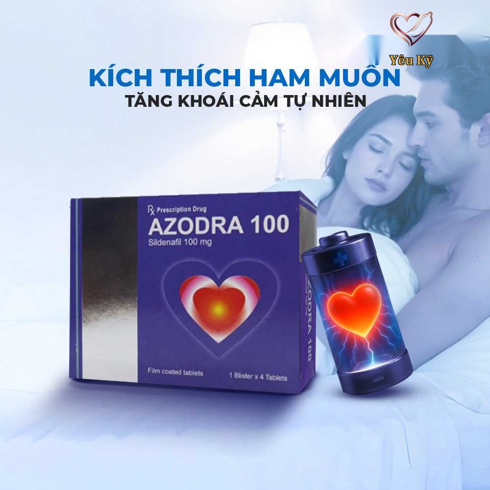 Viên uống hỗ trợ cương dương, tăng cường sinh lý Azodra 100mg - Hộp 4 viên - Ảnh 5