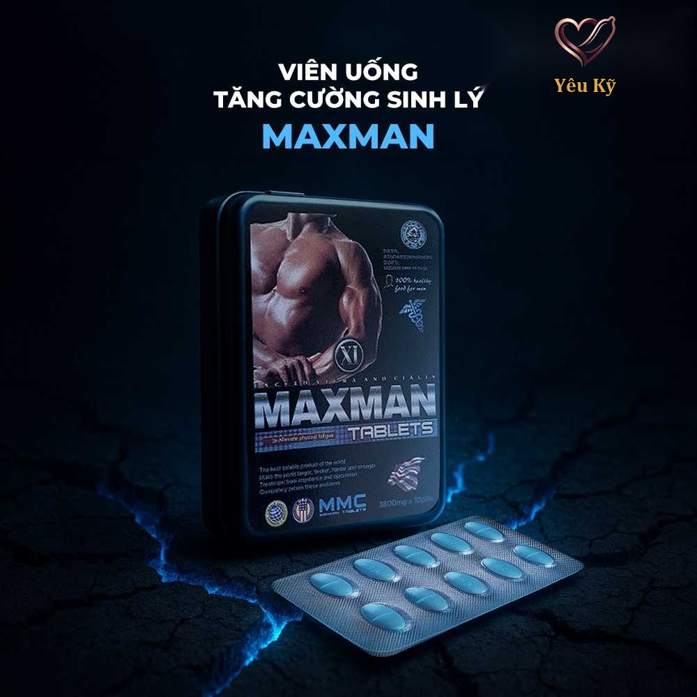 Viên uống hỗ trợ cương dương, tăng cường sinh lý Maxman - Hộp 10 viên - Ảnh 2