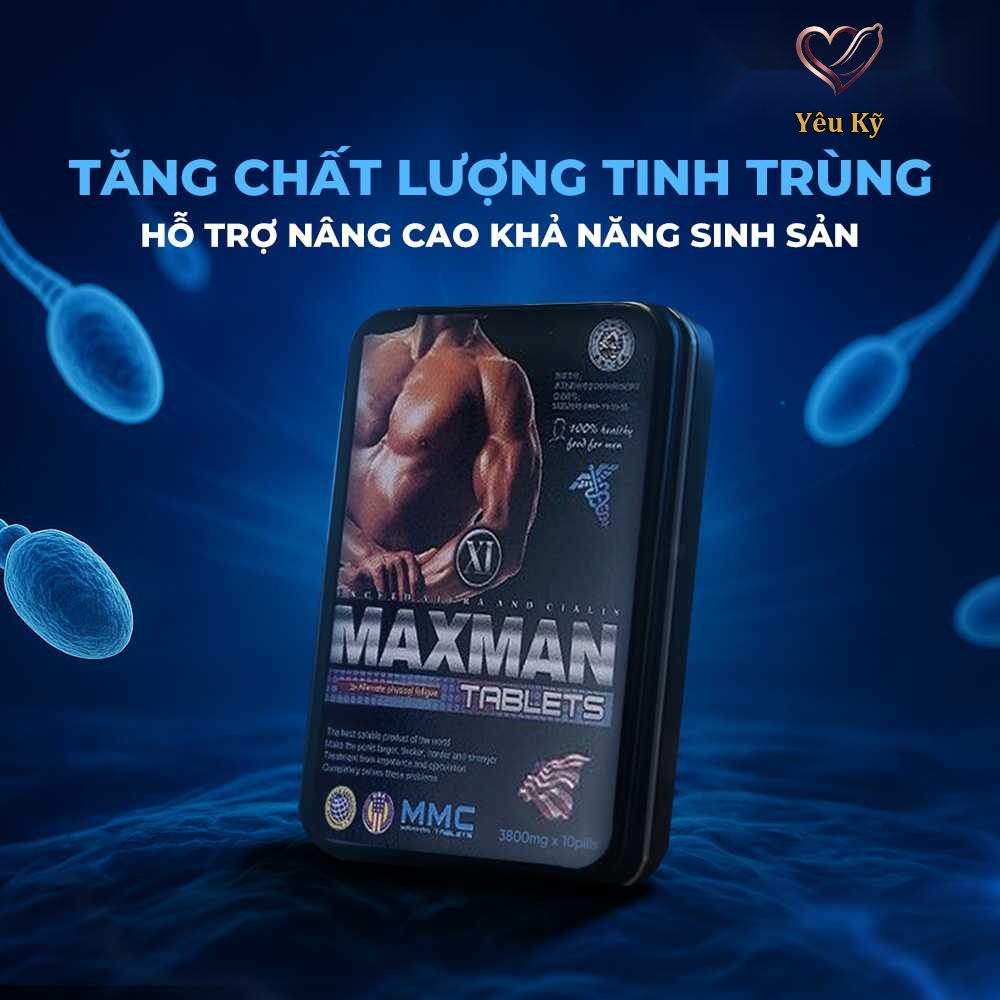 Viên uống hỗ trợ cương dương, tăng cường sinh lý Maxman - Hộp 10 viên - Ảnh 5