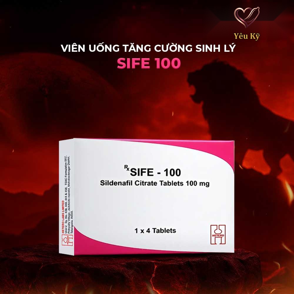 Viên uống hỗ trợ cương dương, tăng cường sinh lý Sife 100 - Hộp 4 viên - Ảnh 2