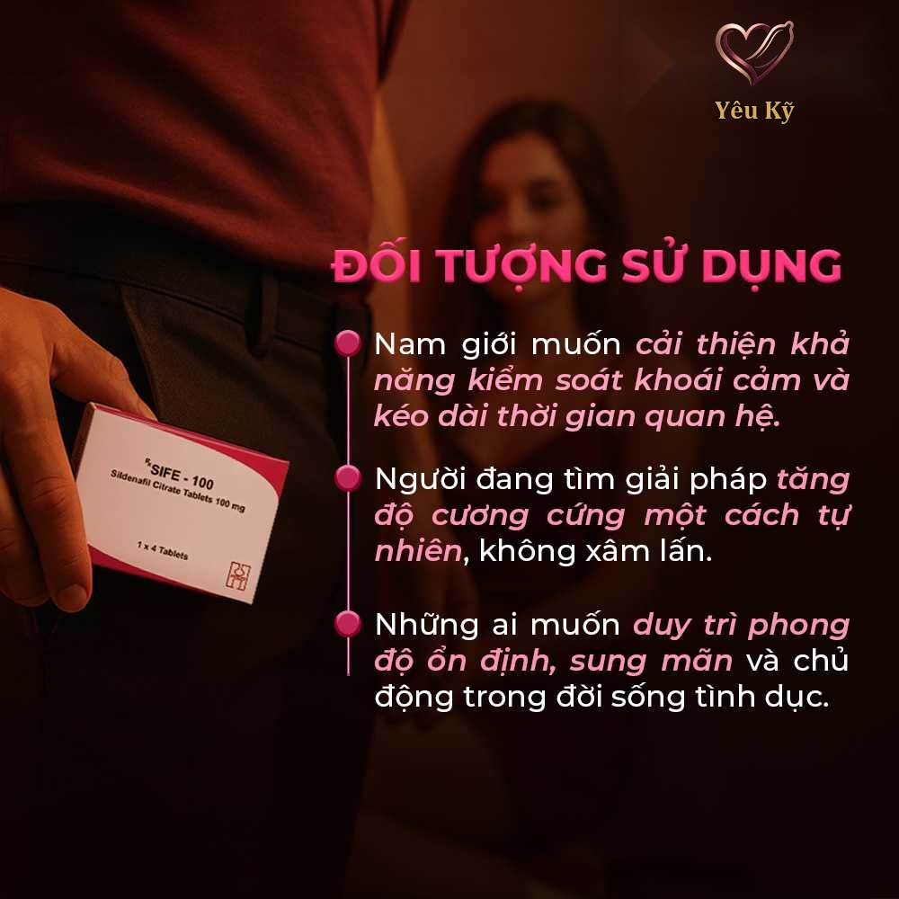 Viên uống hỗ trợ cương dương, tăng cường sinh lý Sife 100 - Hộp 4 viên - Ảnh 5