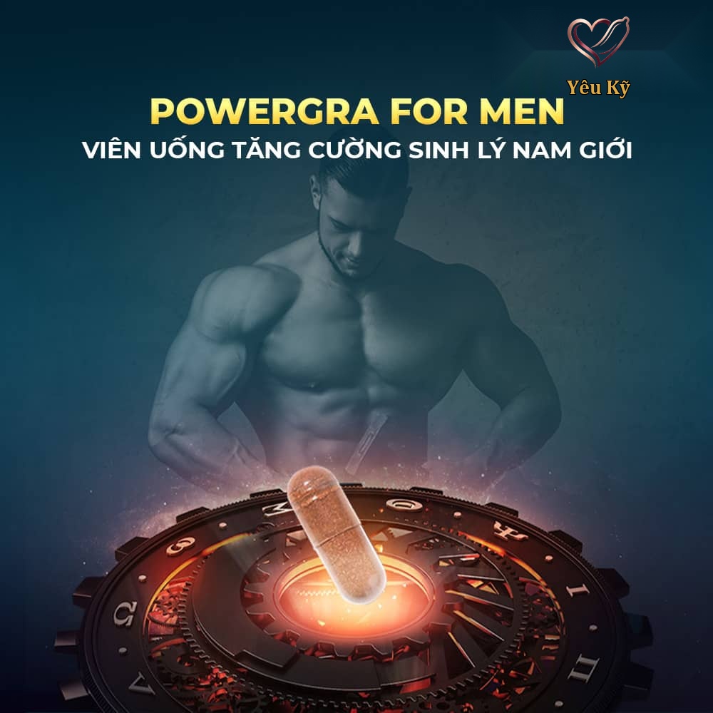 Viên uống tăng kích thước, kéo dài thời gian Powergra For Men (Super Gold Magic) - Hộp 10 viên - Ảnh 2