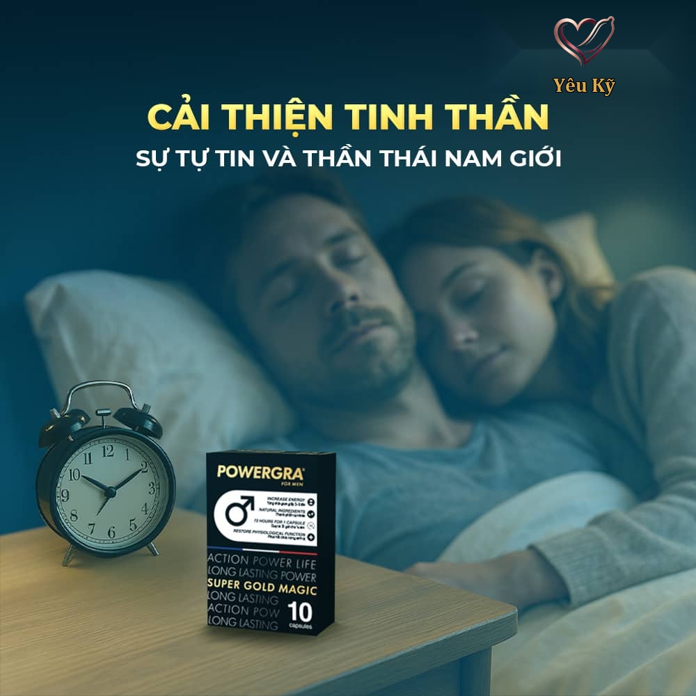 Viên uống tăng kích thước, kéo dài thời gian Powergra For Men (Super Gold Magic) - Hộp 10 viên - Ảnh 6