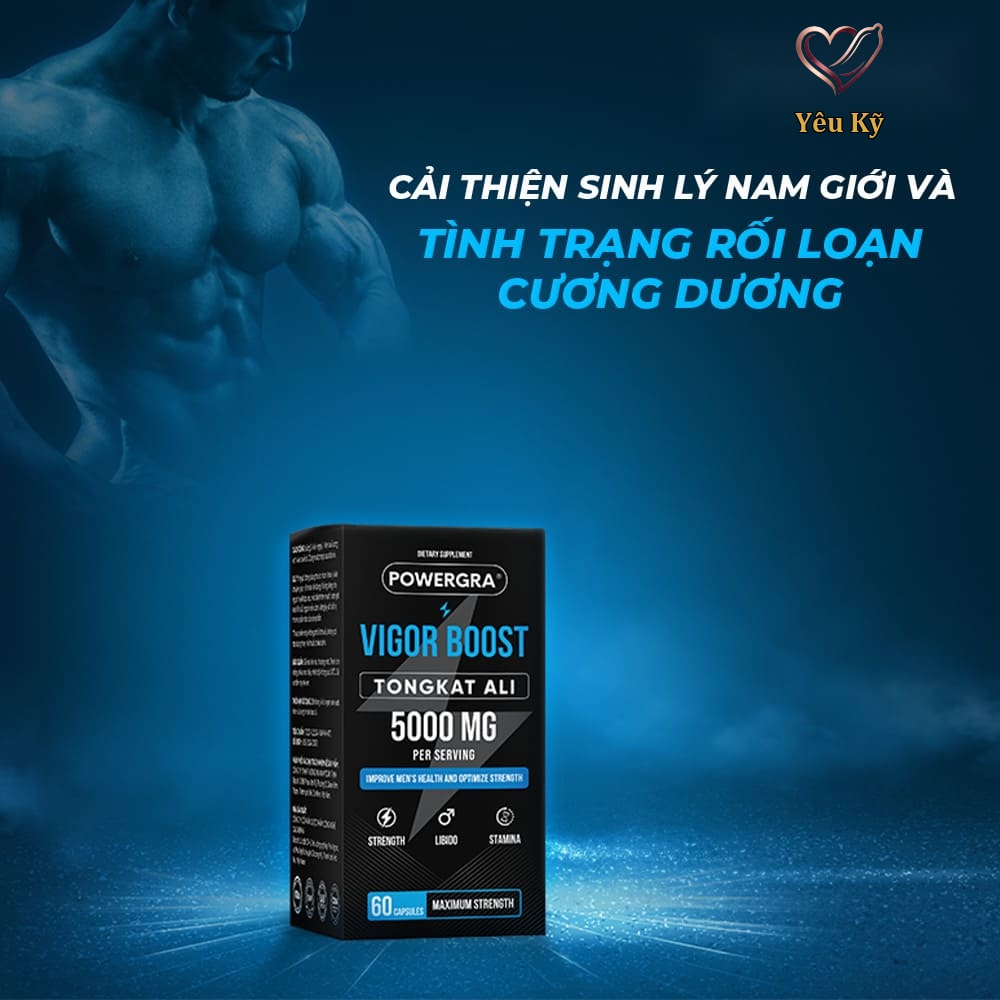 Viên uống phục hồi và tăng cường sinh lý nam giới Powergra Vigor Boost TongKat Ali - Hộp 60 viên - Ảnh 6