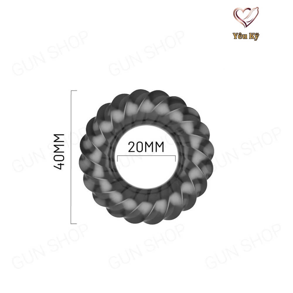 Vòng đeo kéo dài thời gian Aichao Cock Ring Đen - Ảnh 2