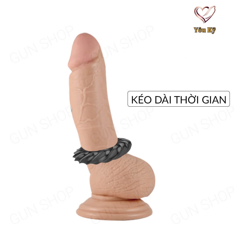 Vòng đeo kéo dài thời gian Aichao Cock Ring Đen - Ảnh 4