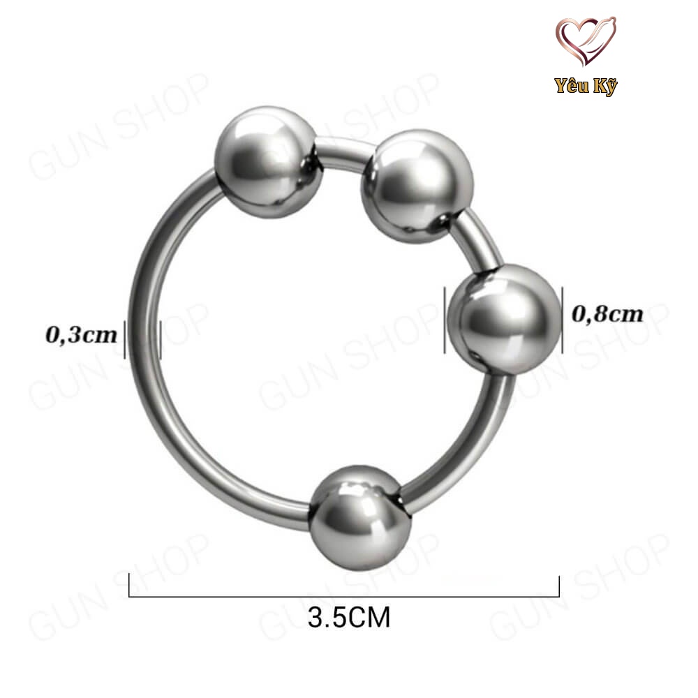 Vòng đeo kéo dài thời gian inox 4 bi - 1 cái - Ảnh 2