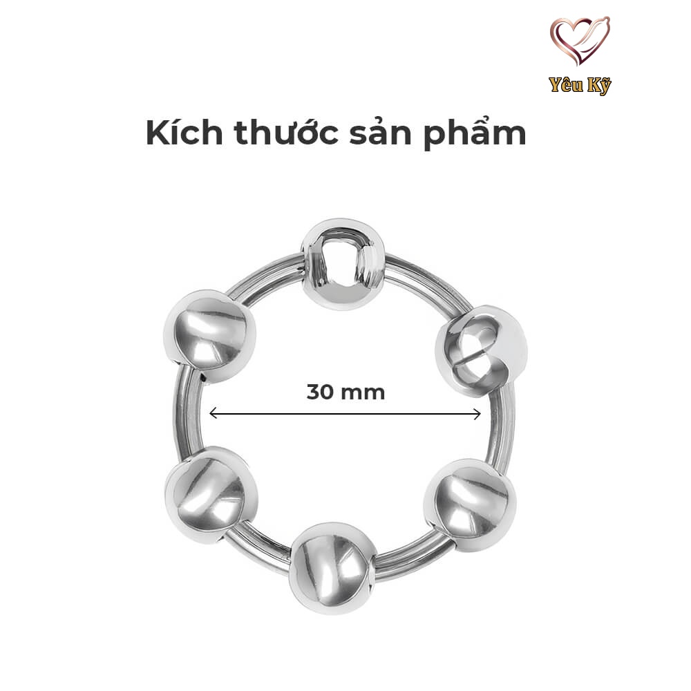 Vòng đeo kéo dài thời gian inox 6 bi - 1 cái - Ảnh 2