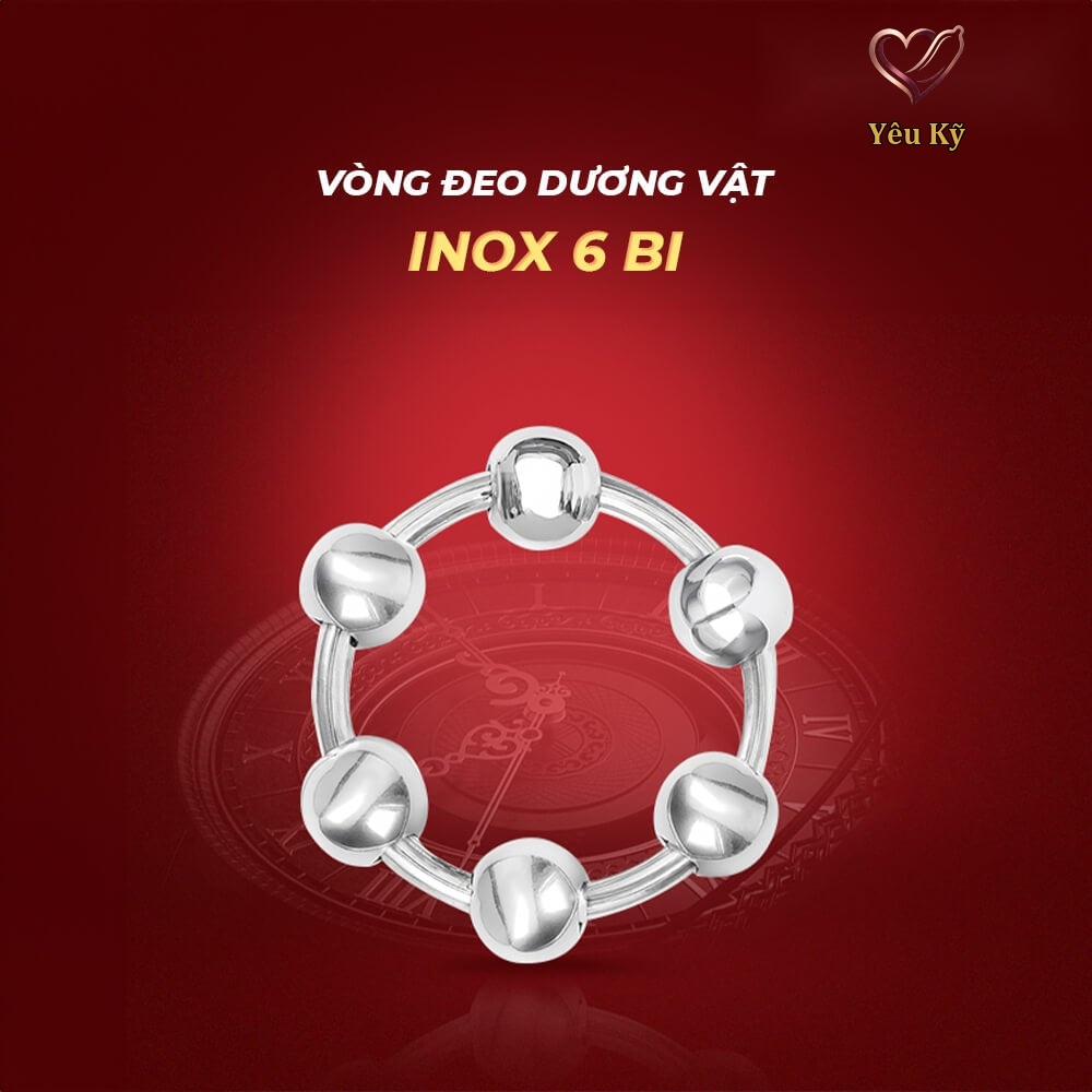Vòng đeo kéo dài thời gian inox 6 bi - 1 cái - Ảnh 3
