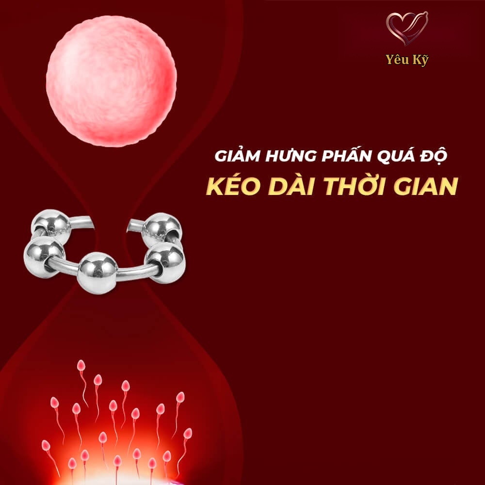 Vòng đeo kéo dài thời gian inox 6 bi - 1 cái - Ảnh 6