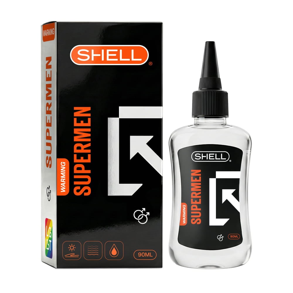 Gel bôi trơn hậu môn ấm nóng Shell Supermen Warming - Chai 90ml